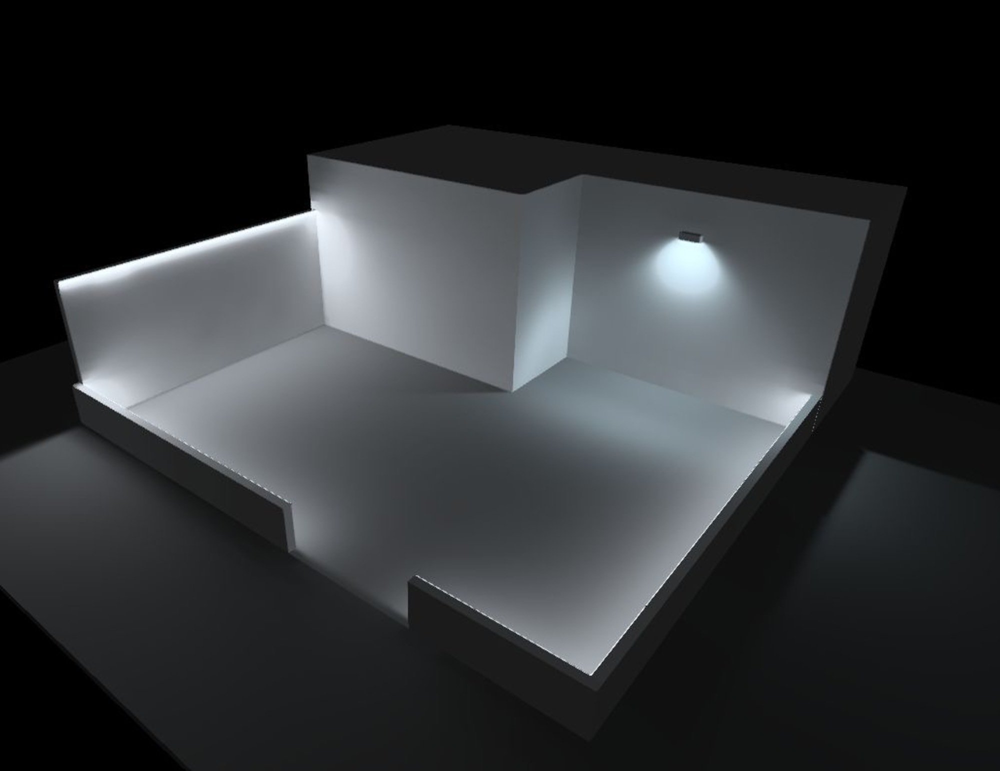 Étude d'éclairement pour une terrasse à Liège